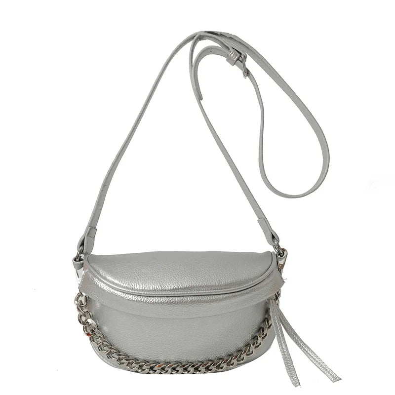 Trendy Crossbody Heuptas met Schakelketting – Chic & Praktisch