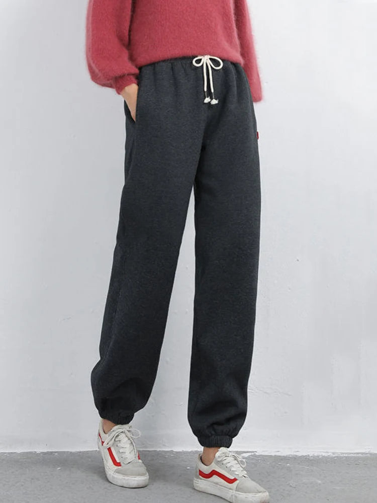 Warme Fleece Joggingbroek – Comfortabele Dames Trainingsbroek met Voering