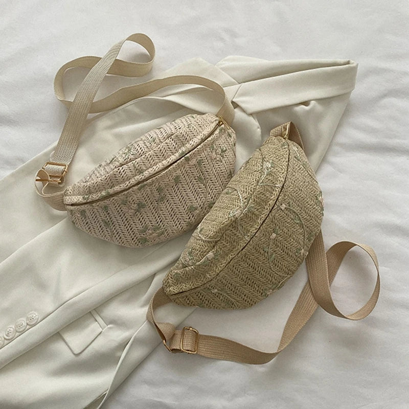 Rieten Heuptas – Zomerse & Trendy Crossbody Tas