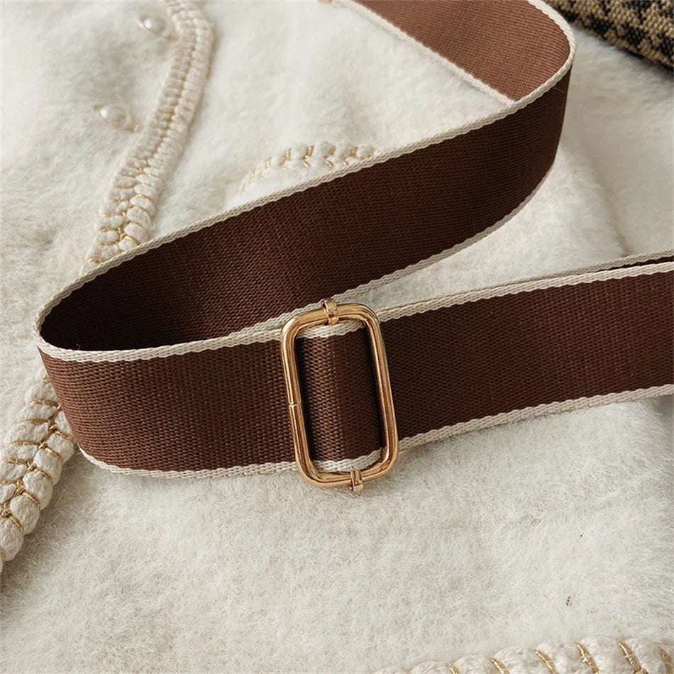 Pied-de-Poule Heuptas & Crossbody – Trendy Fanny Pack met Ruitpatroon – Chic & Praktisch