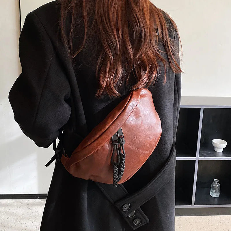 Leren Heuptas – Stoere Crossbody Tas met Verstelbare Band