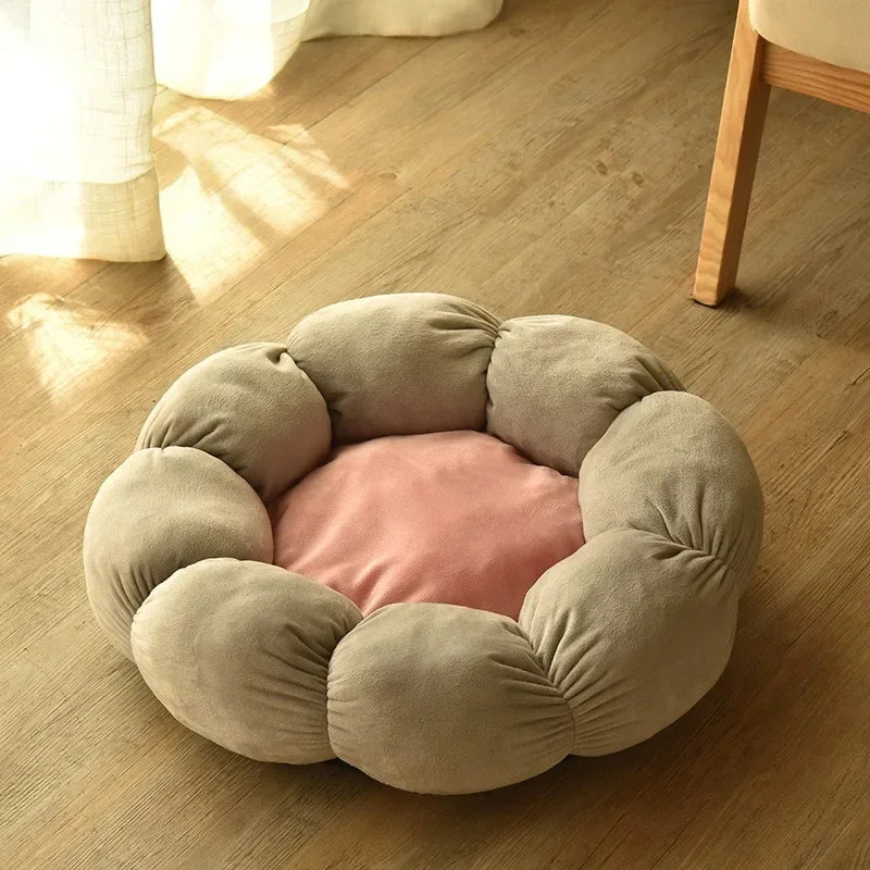 Bloemvormige Hondenmand & Kattenmand – Zachte Fluffy Huisdiermand