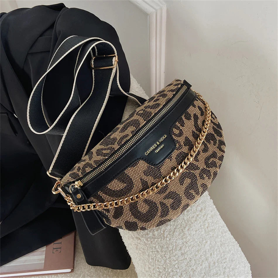Pied-de-Poule Heuptas & Crossbody – Trendy Fanny Pack met Ruitpatroon – Chic & Praktisch