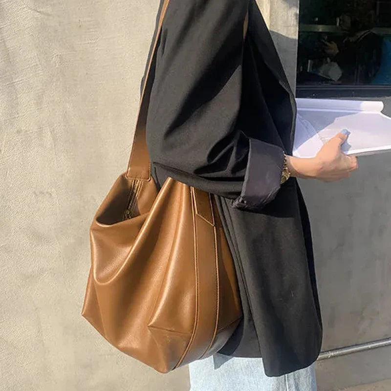 Minimalistische Schoudertas in Leerlook – Stijlvol & Praktisch voor Elke Dag
