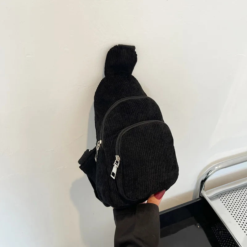 Teddy Heuptas โ Zachte Pluche Crossbody Tas voor Dames