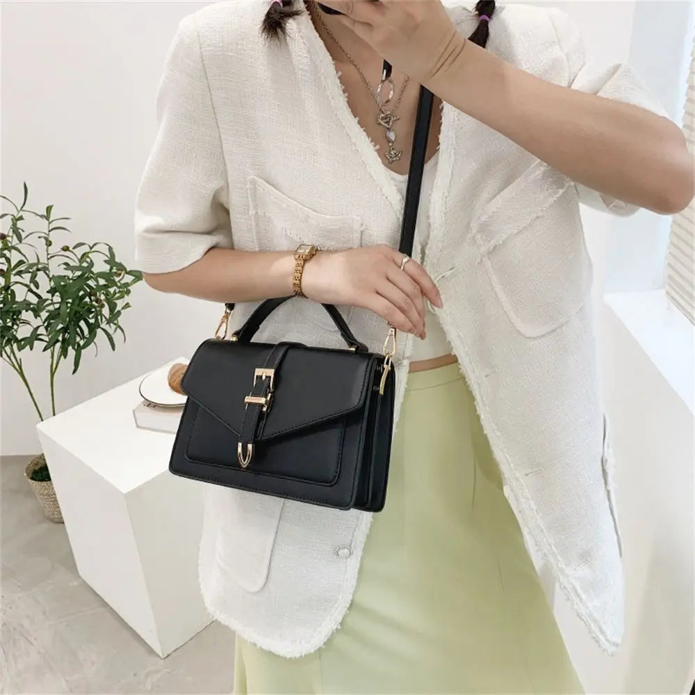 Chique Crossbody Schoudertas met Gespsluiting – Elegant & Praktisch