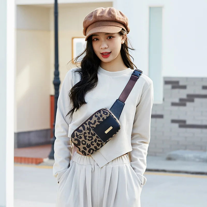 Luxe Crossbody Heuptas – Checker & Panterprint – Unisex