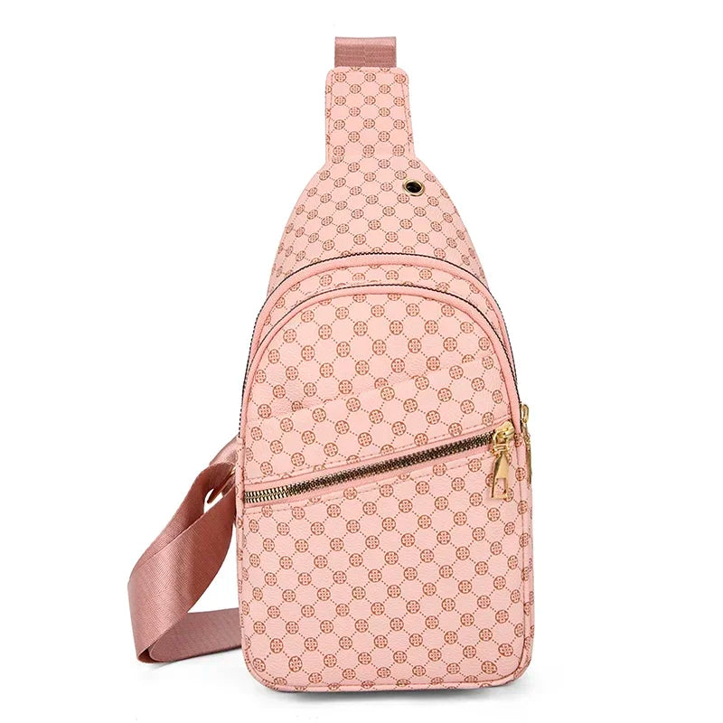 Luxe Ruitpatroon Crossbody Heuptas – Stijlvol & Praktisch