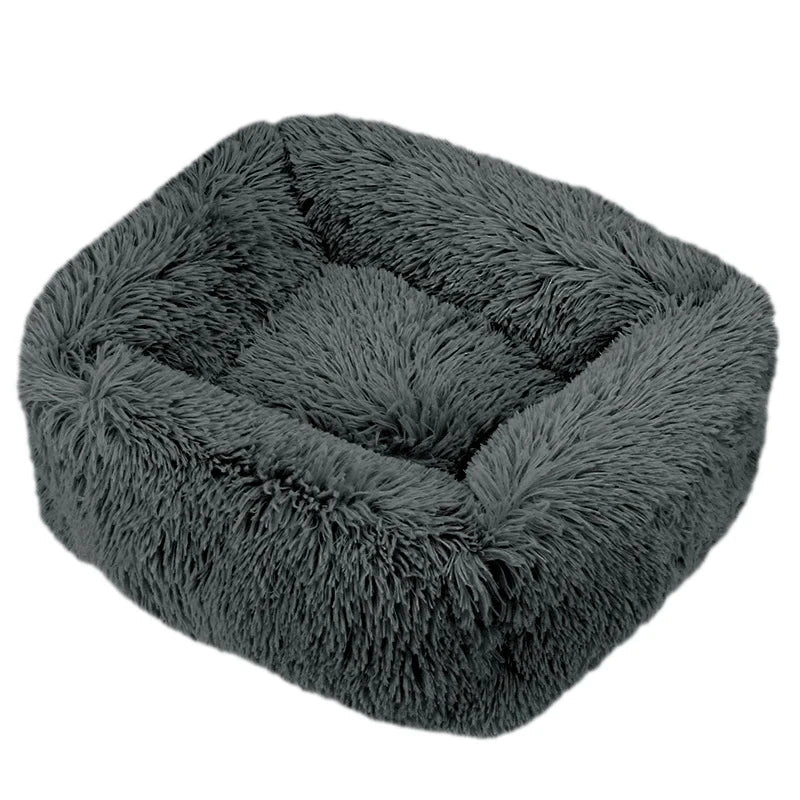 Donut Hondenmand & Kattenmand – Zachte Fluffy Huisdiermand in Meerdere Kleuren