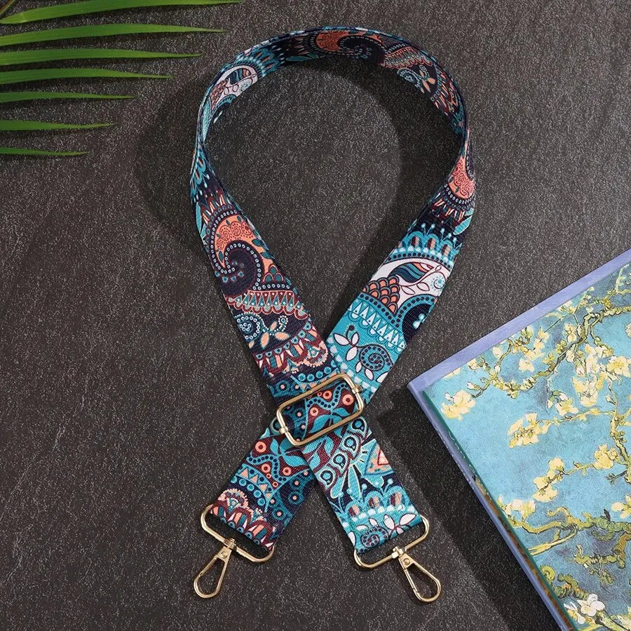 Verstelbare Tasriem met Kleurrijk Design – Comfortabel & Duurzaam