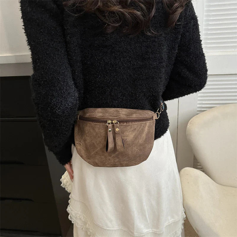 Crossbody Tas met Brede Schouderband – Boho Chic Schoudertas