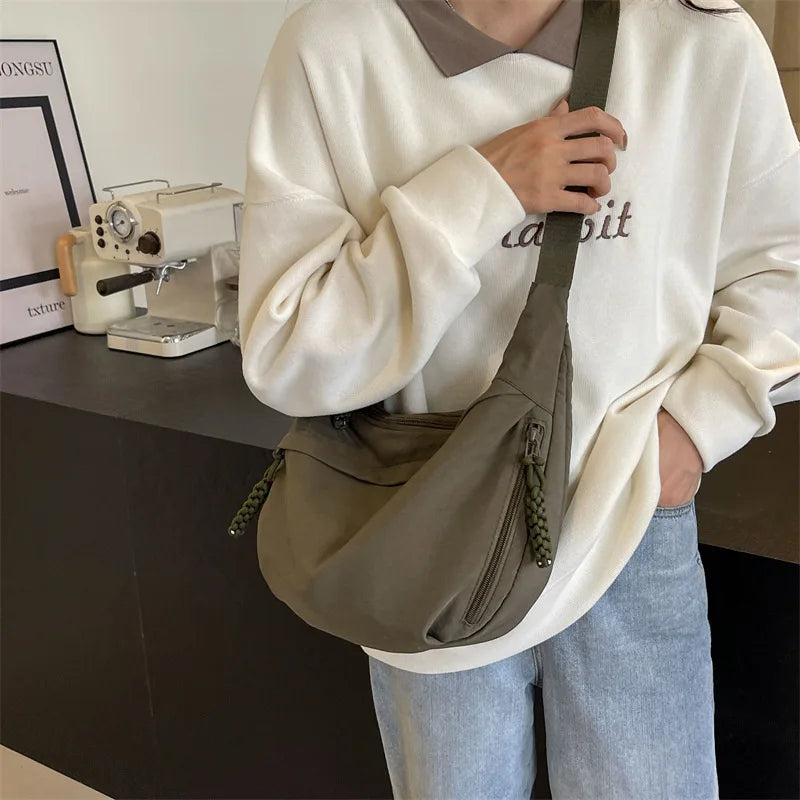 Beige Hobo Crossbody Tas – Ruim, Stijlvol & Comfortabel