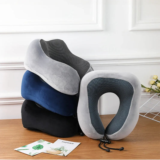 Traagschuim Nek kussen – Ergonomisch Reiskussen voor Vliegtuig, Auto & Trein