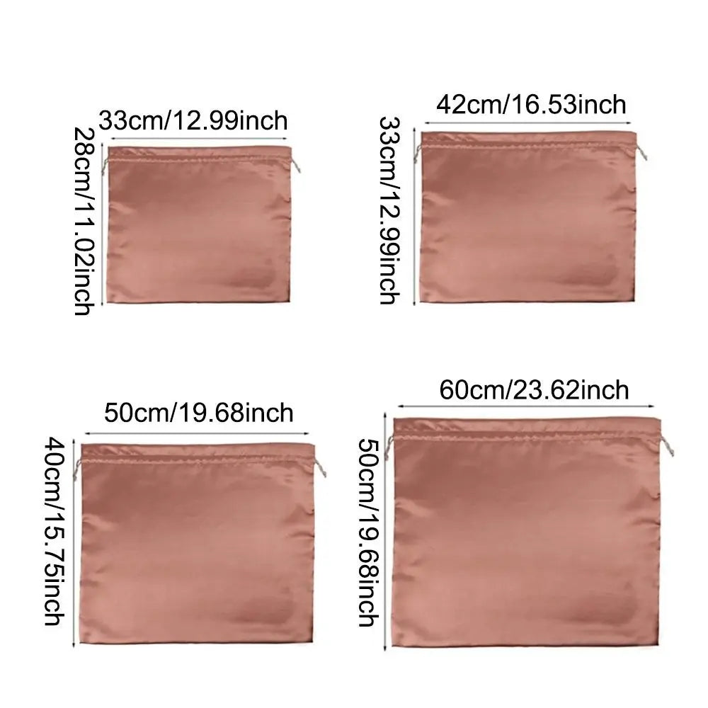 Satijnen Tassen Organizer – Roze – Luxe & Beschermend