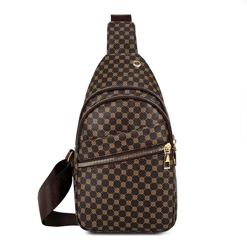 Luxe Ruitpatroon Crossbody Heuptas – Stijlvol & Praktisch
