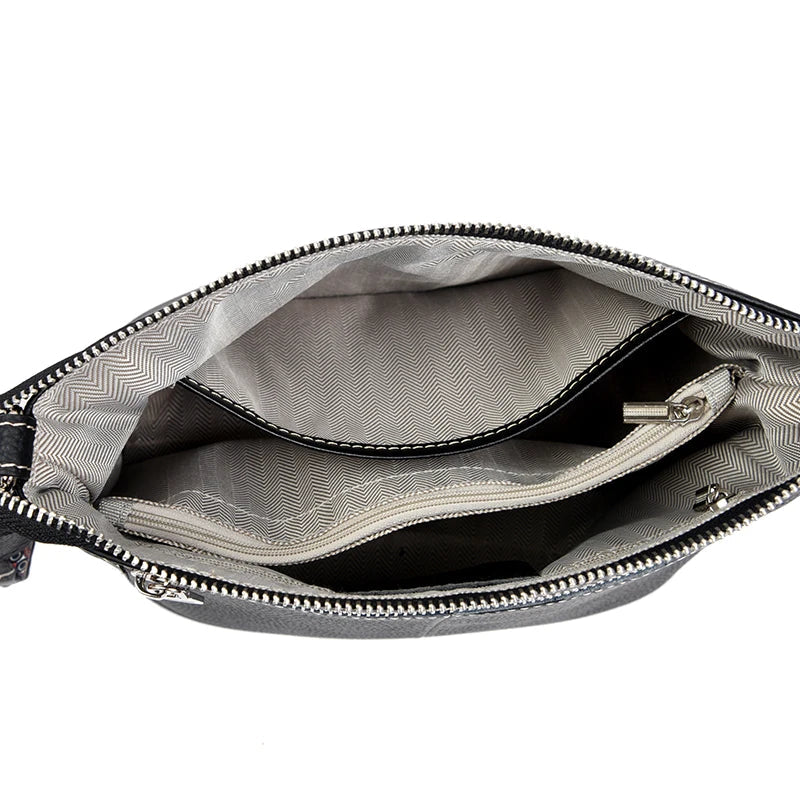 Schoudertas & Crossbody Bag β Zwart | Dames Handtas met Brede Band