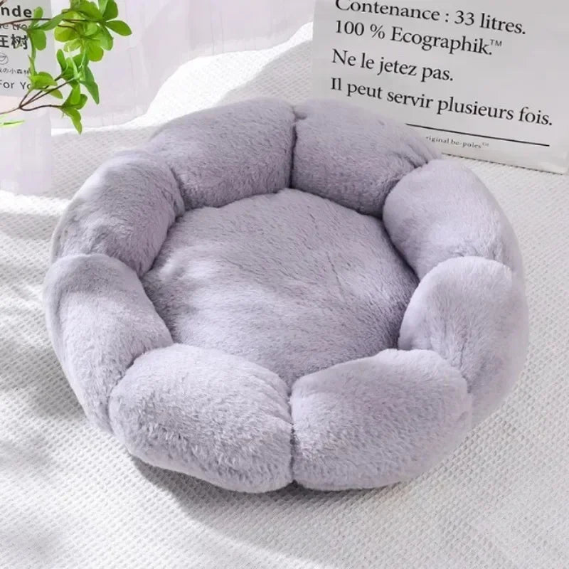 Bloemvormige Hondenmand & Kattenmand – Zachte Fluffy Huisdiermand