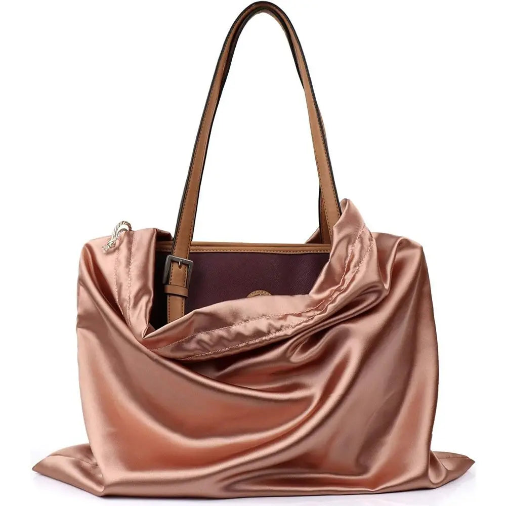 Satijnen Tassen Organizer – Roze – Luxe & Beschermend