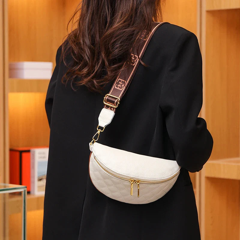 Luxe Crossbody Heuptas met Gouden Details – Elegant & Praktisch