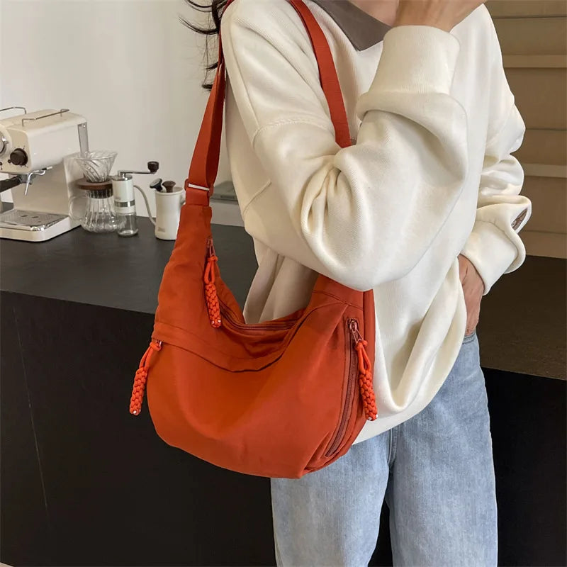 Beige Hobo Crossbody Tas – Ruim, Stijlvol & Comfortabel