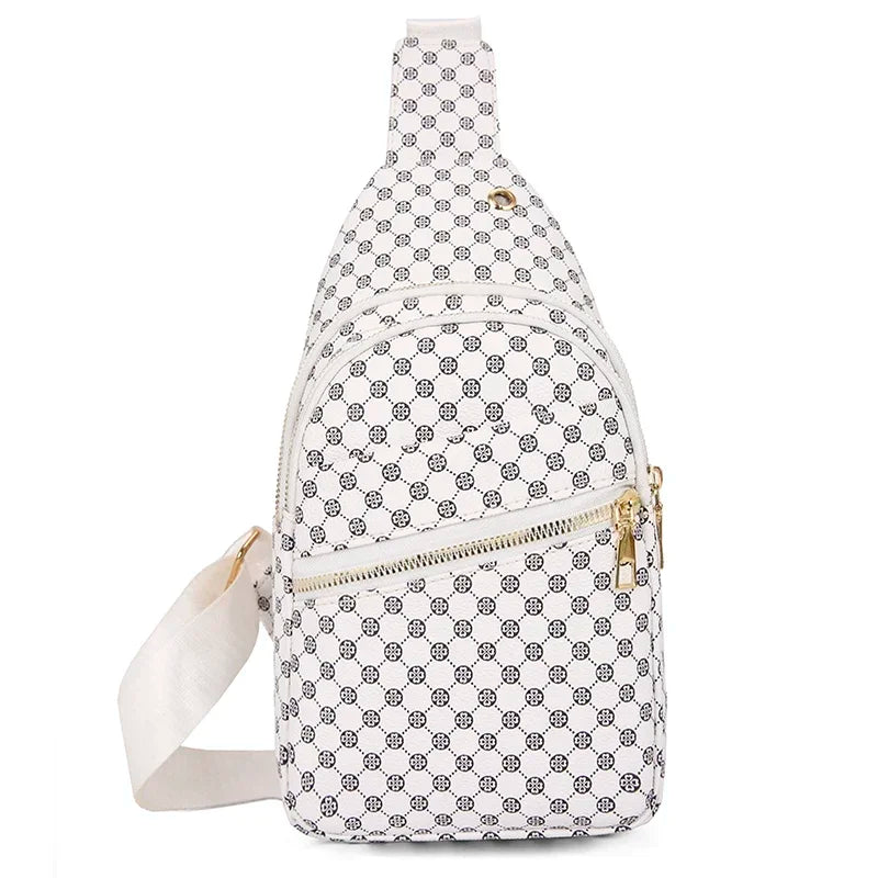 Luxe Ruitpatroon Crossbody Heuptas – Stijlvol & Praktisch