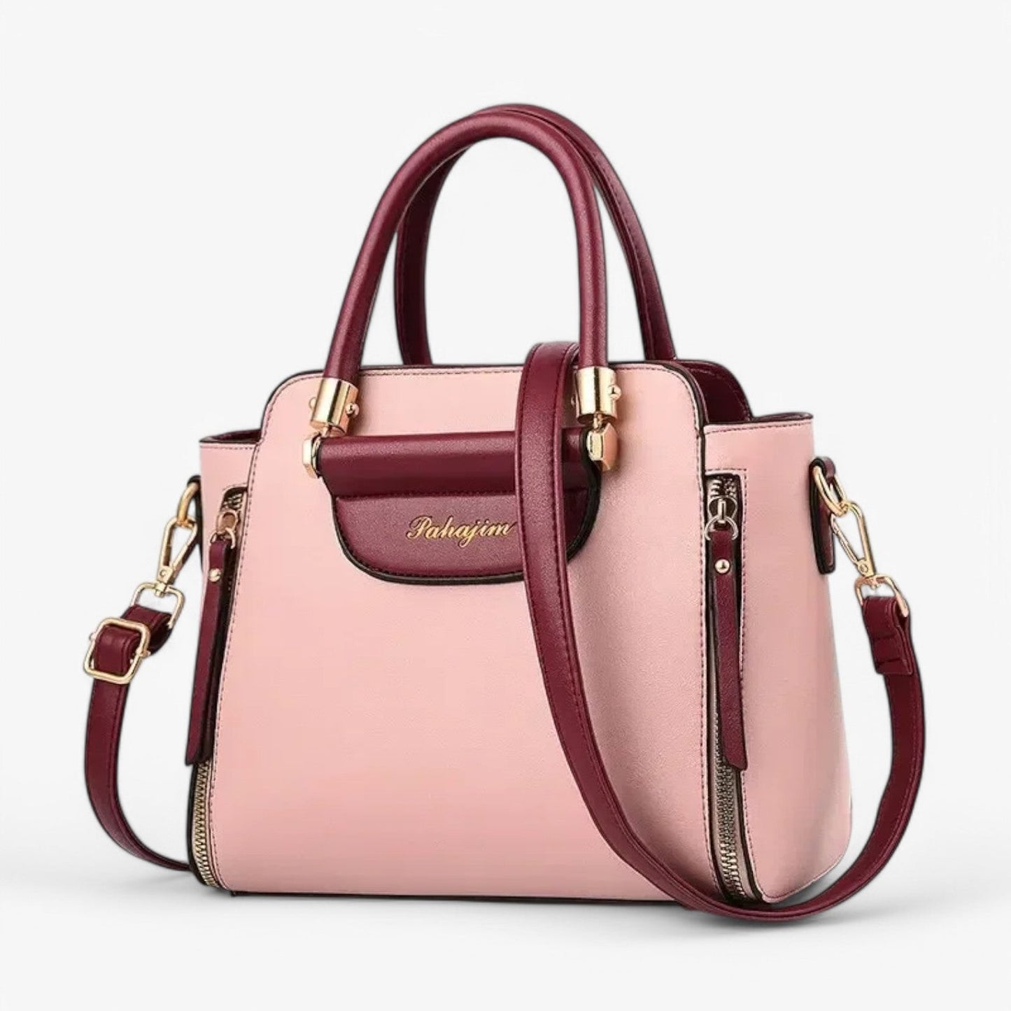 Chique Handtas met Contrastkleuren – Stijlvol & Functioneel