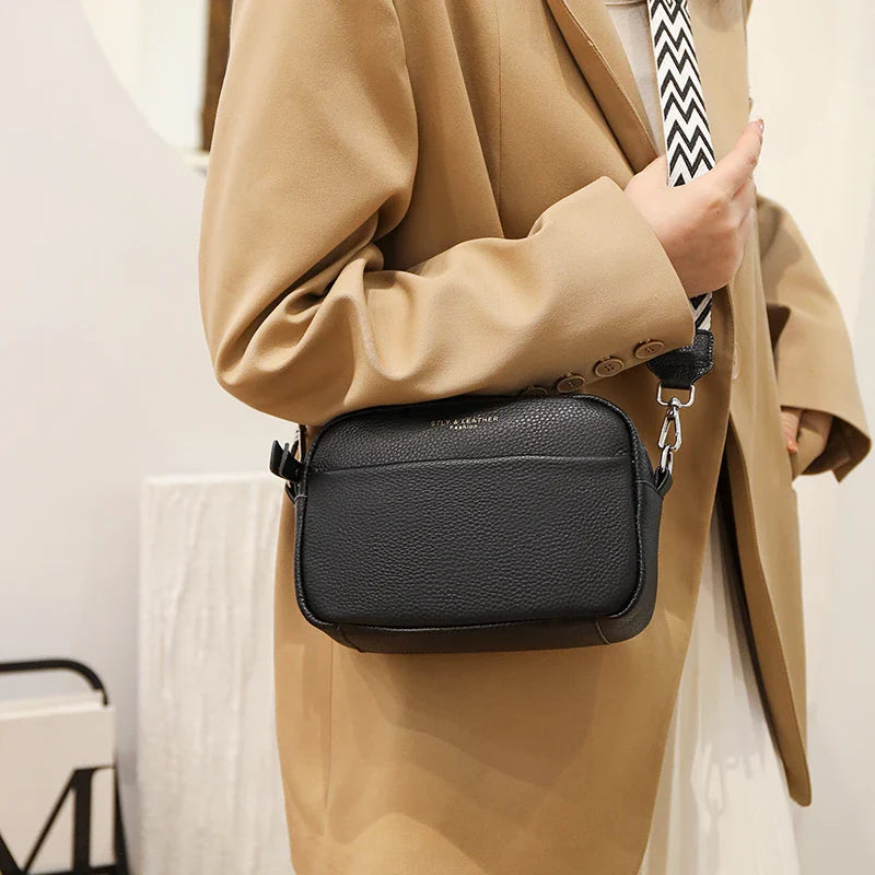 Crossbody Tas van Echt Leer – 22×15×8 cm | Hoogwaardige Dames Schoudertas