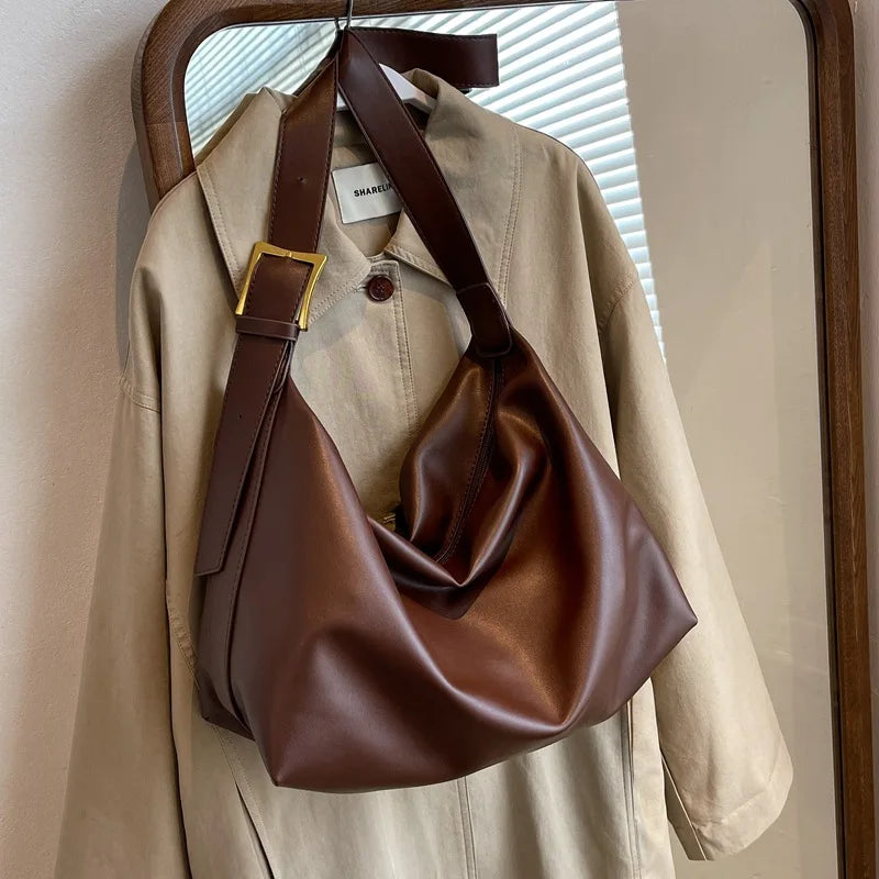 Minimalistische Schoudertas in Leerlook – Stijlvol & Praktisch voor Elke Dag