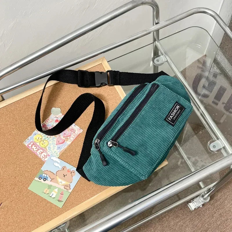 Witte Crossbody Heuptas – Sportief, Ruim & Comfortabel