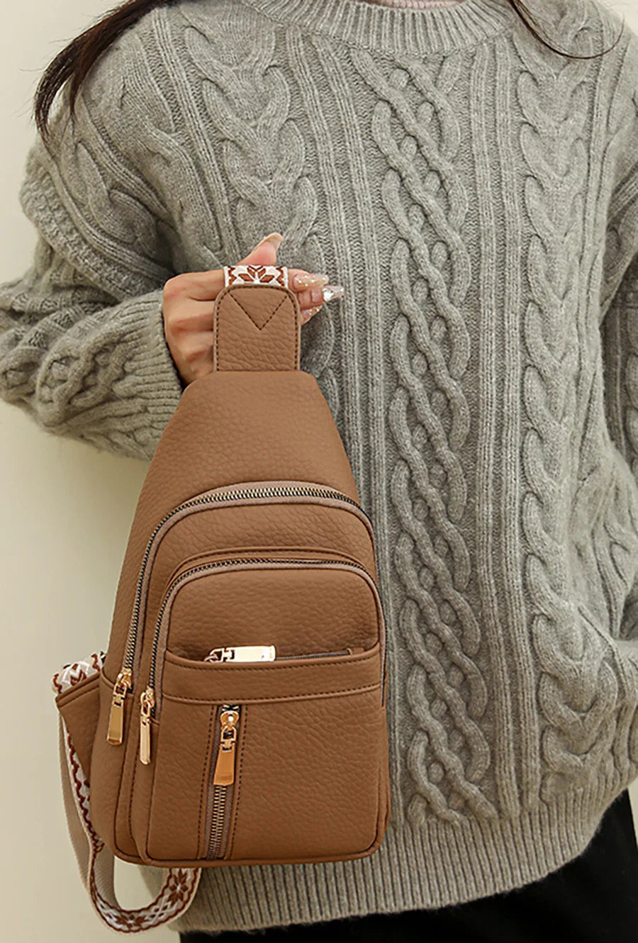 Trendy Crossbody Sling Bag – Praktische Schoudertas met Verstelbare Band