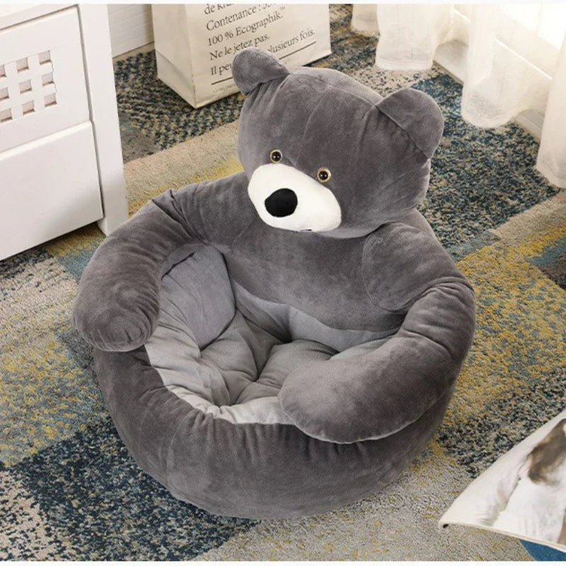 Teddybeer Hondenmand & Kattenmand – Schattige Fluffy Huisdiermand