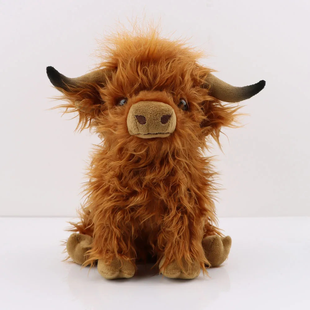 Highland Cow Knuffel – Realistisch & Zacht Pluche Knuffeldier 29 cm