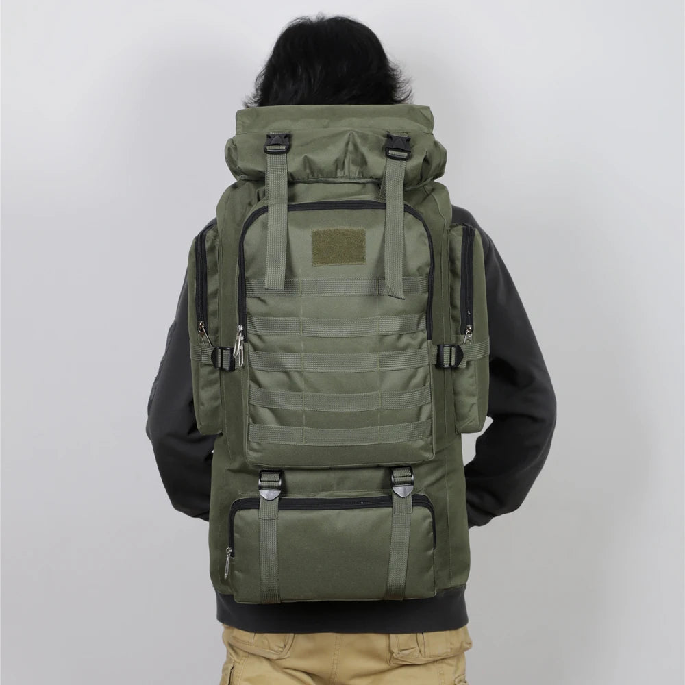Militaire Rugzak 60L – Waterdichte Outdoor Backpack met MOLLE-systeem