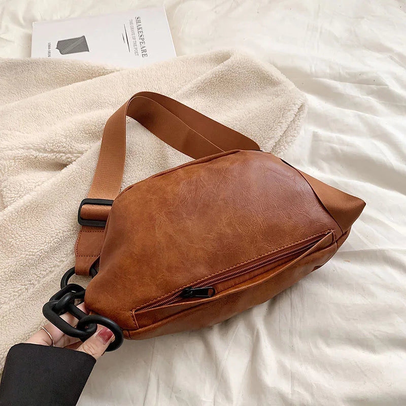 Leren Heuptas – Stoere Crossbody Tas met Verstelbare Band