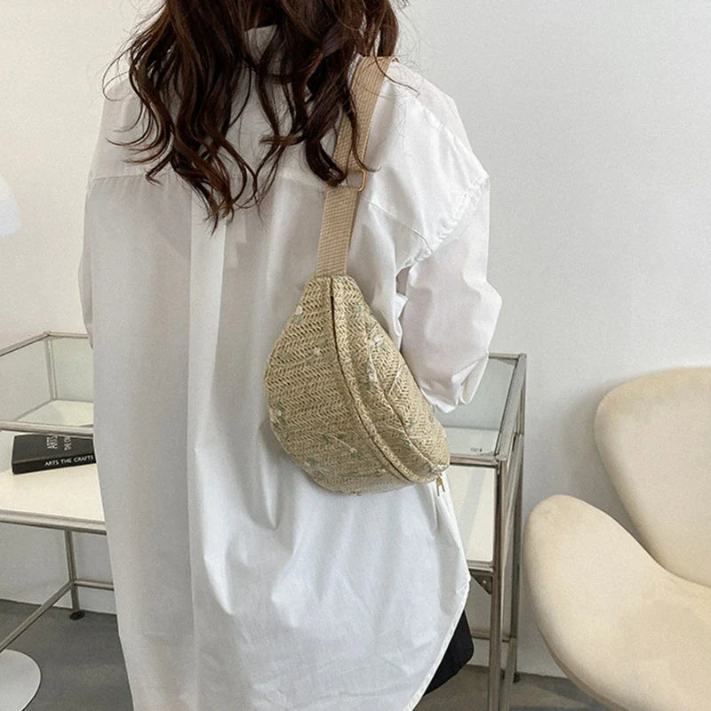 Rieten Heuptas – Zomerse & Trendy Crossbody Tas
