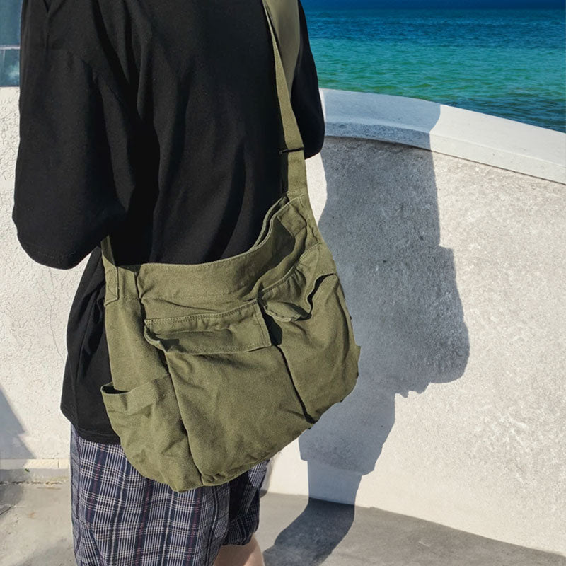 Canvas Schoudertas – Ruim, Lichtgewicht & Casual