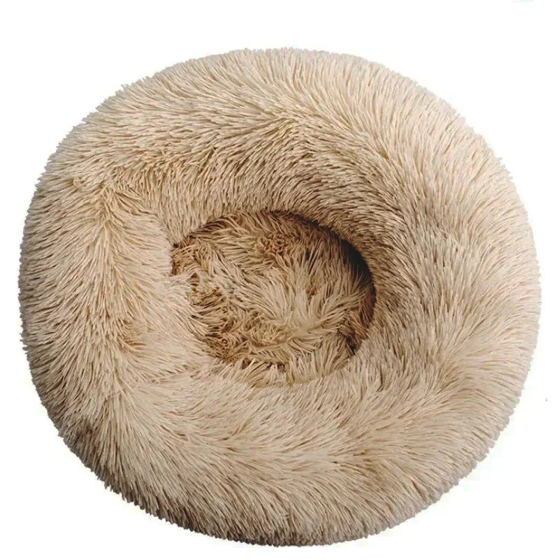 Ronde Donut Hondenmand & Kattenmand – Zachte Fluffy Huisdiermand