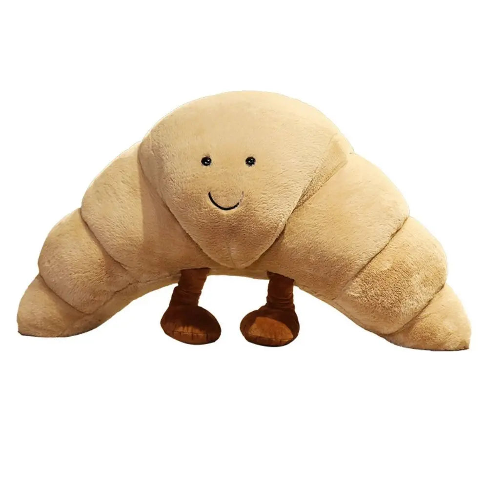 Lachende Croissant Knuffel – Zachte Pluche Knuffel Kussen