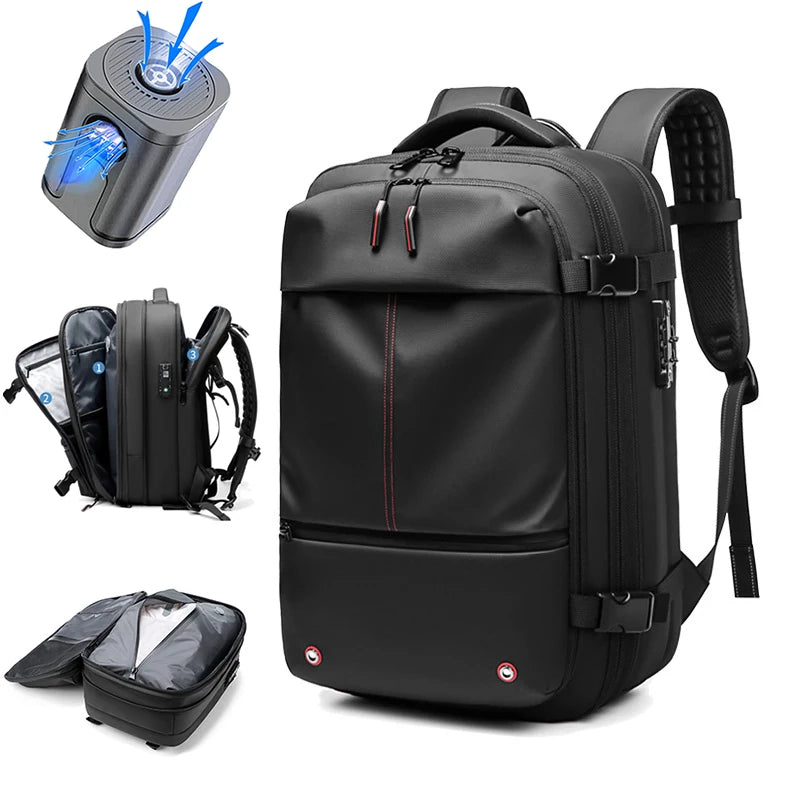 Waterdichte Anti-Diefstal Laptop Reis Rugzak – 40L Reistas met USB Poort & TSA Slot