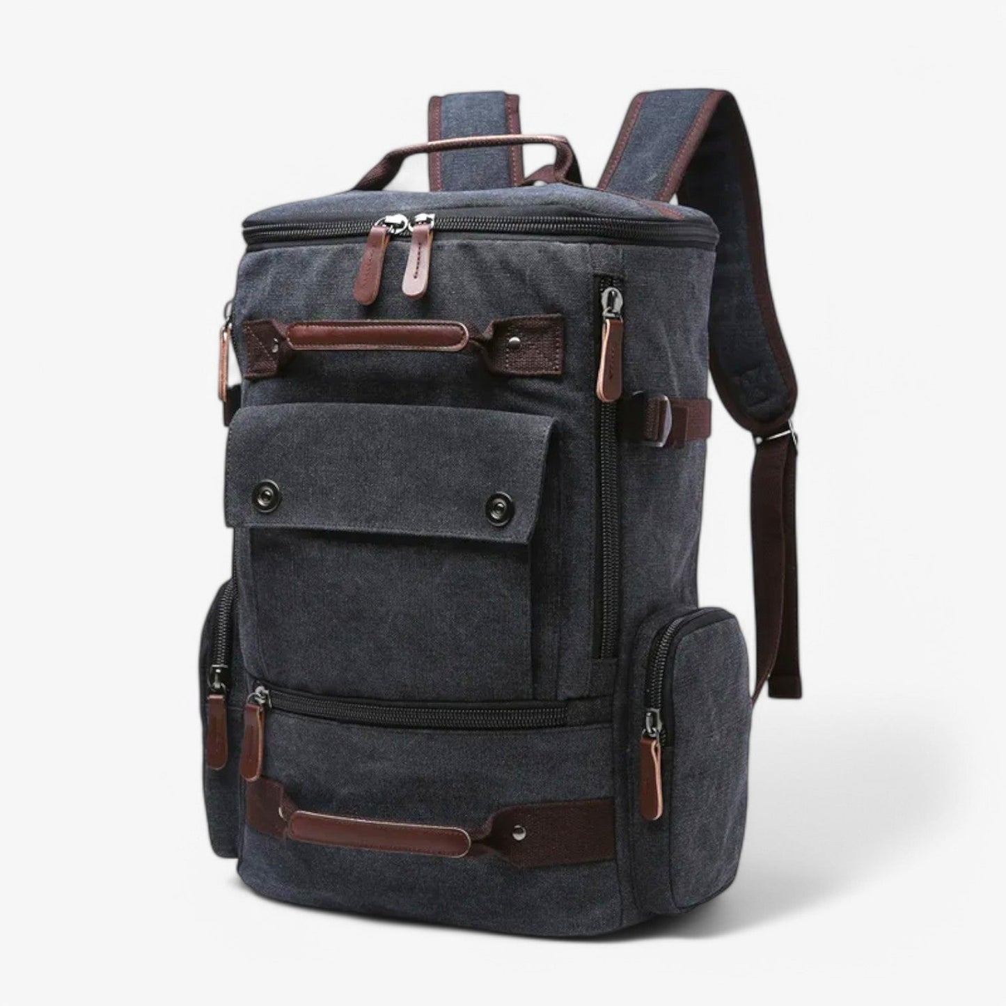 Vintage Canvas Rugzak – Stevige Heren & Dames Backpack met Laptopvak