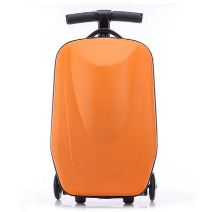Reiskoffer met Step – Handbagage Trolley Koffer met Ingebouwd Scooter Systeem