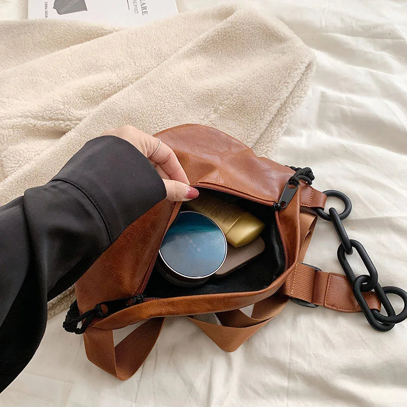 Leren Heuptas – Stoere Crossbody Tas met Verstelbare Band