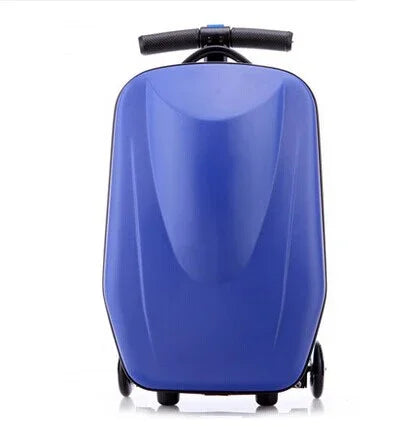 Reiskoffer met Step – Handbagage Trolley Koffer met Ingebouwd Scooter Systeem