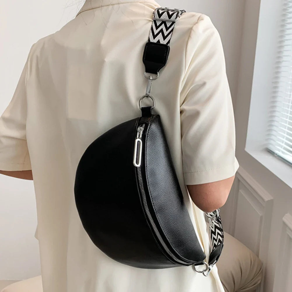 Trendy Crossbody Tas met Brede Schouderband – Stijlvol & Comfortabel