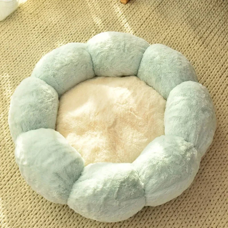 Bloemvormige Hondenmand & Kattenmand – Zachte Fluffy Huisdiermand