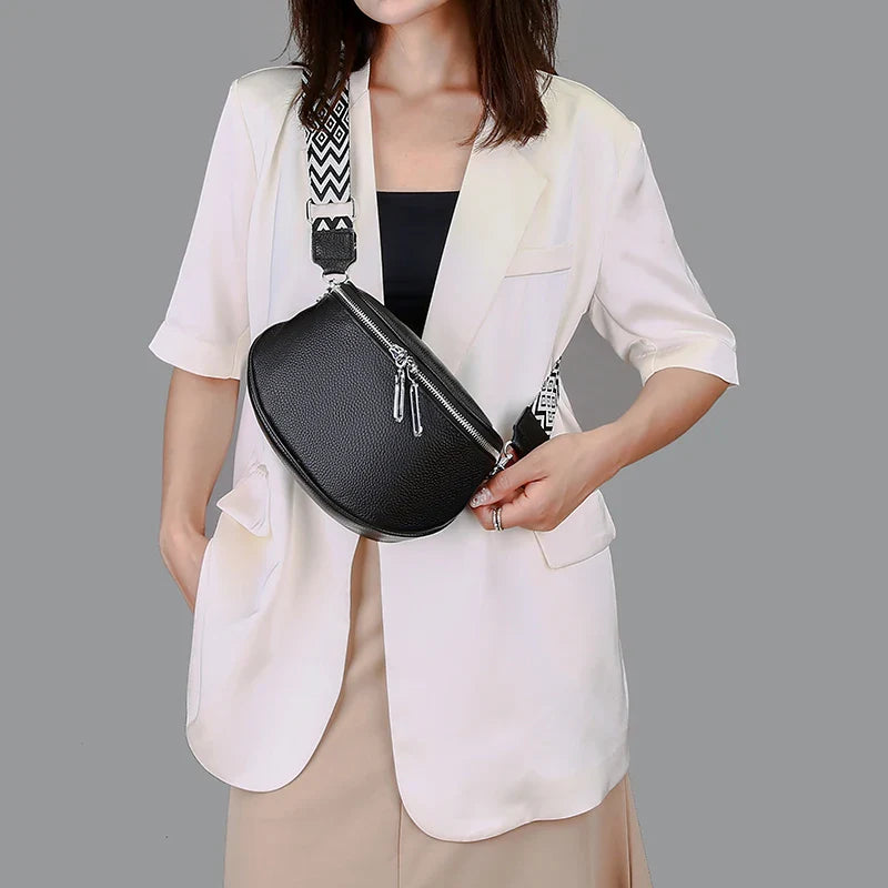 Elegante Crossbody Heuptas – Luxe Schoudertas met Unieke Band
