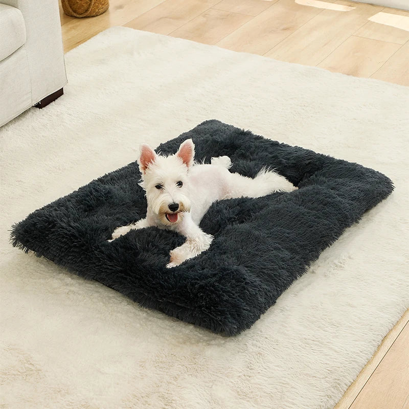 Fluffy Hondenmat & Kattenmat – Rechthoekig Comfort Kussenbed