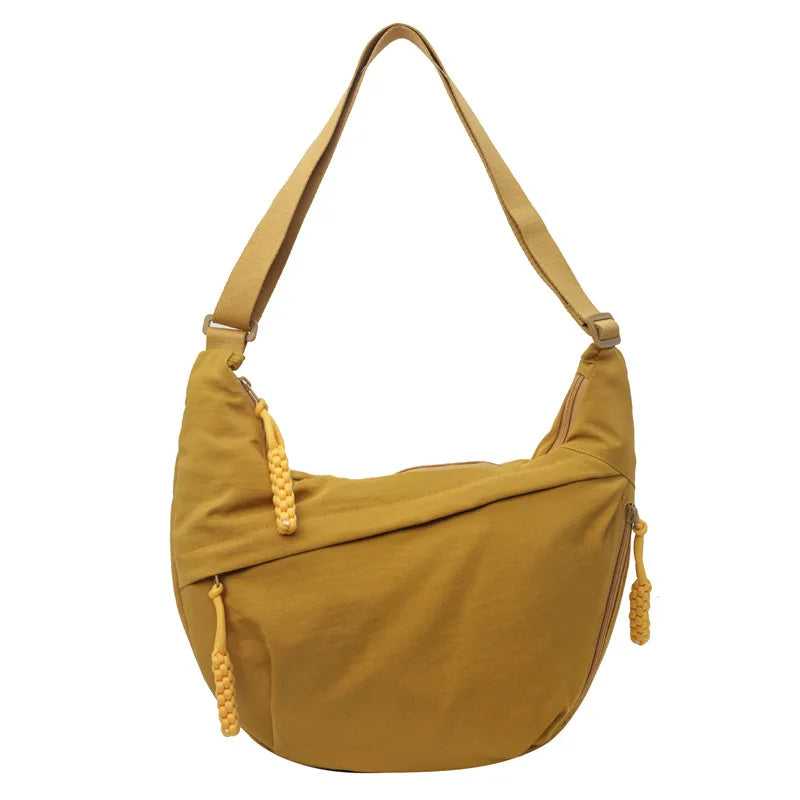 Beige Hobo Crossbody Tas – Ruim, Stijlvol & Comfortabel
