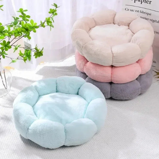 Bloemvormige Hondenmand & Kattenmand – Zachte Fluffy Huisdiermand