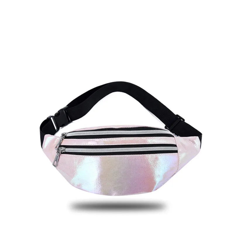 Holografische Crossbody Heuptas – Festival, Trendy & Comfortabel